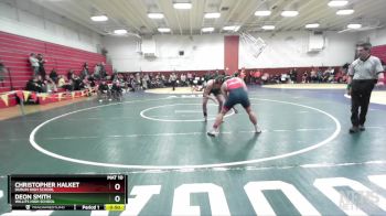 177 lbs Cons. Round 4 - Christopher Halket, Dublin High School vs Deon Smith, Willits High School