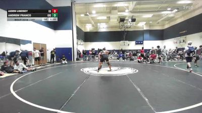 177 lbs Champ. Round 2 - Aiden Lindsey, Centennial Corona vs Andrew Franco, Godinez High School