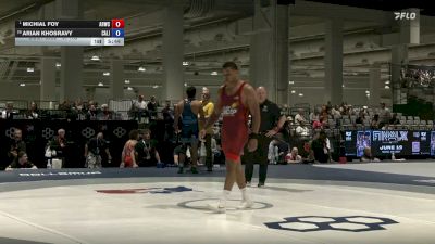 97 kg Quarters - Michial Foy, Army (WCAP) vs Arian Khosravy, California