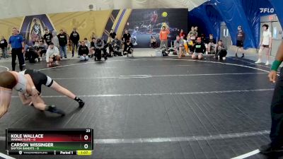 98 lbs Round 6 (8 Team) - Kole Wallace, Warner Elite vs Carson Wissinger, Dayton Bandits