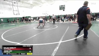 165 lbs Cons. Round 3 - Dylan Tebbutt, Santa Monica vs Derek Seo, Aliso Niguel