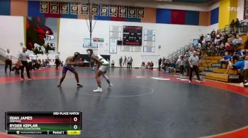 190 lbs 3rd Place Match - Ryder Keplar, Evergreen (Vancouver) vs Isiah James, Heritage