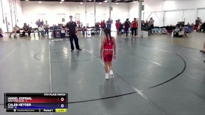 77 lbs Placement Matches (8 Team) - Angel Espinal, New York Blue vs Caleb Heyder, Utah