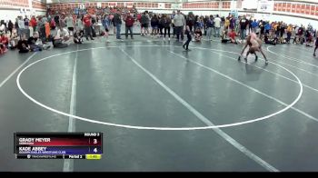 157 lbs Round 3 - Grady Meyer, Nebraska vs Kade Abbey, Golden Eagles Wrestling Club