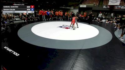 120 lbs Samuel Sanchez, OCWA - Orange County Wrestling Association vs Isaiah Colon, KTWA-Kings-Tulare Wrestling Association
