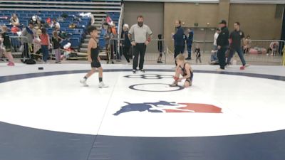 56 lbs Cons. Sub-semis - Christopher Waitkus, Team Tulsa Wrestling Club vs Andrew Kelly, Black Flag Wrestling Academy Inc