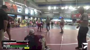 155 lbs Quarterfinals (8 Team) - Teegan Robinson, Patriots WC vs Ria Lugo, Storm Center