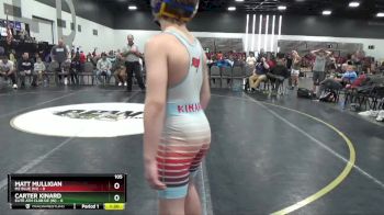 105 lbs Placement Matches (8 Team) - Matt Mulligan, M2 Blue (NJ) vs Carter Kinard, Elite Ath Club DZ (IN)