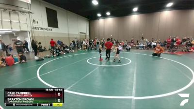 58-63 lbs Round 3 - Case Campbell, Wildcat Wrestling Club vs Braxton Brown, Team Conquer Wrestling