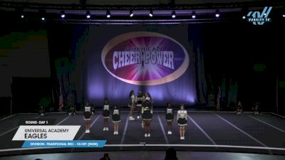 Universal Academy - Eagles [2025 L2 Traditional Rec - 10-18Y (NON) Day 1] 2025 Cheer Power Prep Nationals & Galveston Showdown