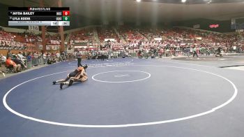 110 lbs Cons. Round 2 - Lyla Eddie, Ulysses HS vs Jayda Bailey, Hoisington HS