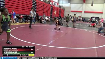 91+100 Round 3 - Karmen Harris, Tennessee Valley Wrestling vs Adriana White, Weaver Youth Wrestling