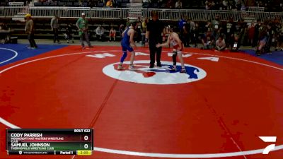 98 lbs Cons. Round 1 - Cody Parrish, Moorcroft Mat Masters Wrestling Club vs Samuel Johnson, Thermopolis Wrestling Club