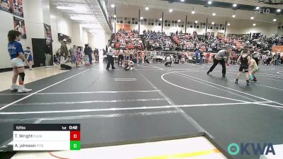 52 lbs Semifinal - Talon Wright, R.A.W. vs Andrew Johnson, Pitbull Wrestling Academy