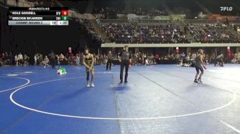 90 lbs Champ. Round 2 - Breckin Mcahren, Storm Wrestling Academy vs Kole Goodell, BTWC