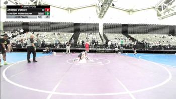 90-I lbs 2nd Place - Andrew Dolson, Barn Brothers vs Jamison Hempstead, The Hunt Wrestling Club