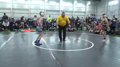 95 lbs Semifinal - Easton Robey, West Virginia Wild vs Isaac Brown, Donahue Wrestling Academy