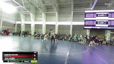 102 lbs Round 2 (4 Team) - Korvin Bayles, Idaho 2 vs Tate Olsen, Western Nebraska