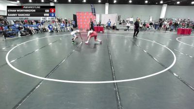 132 lbs Ethan Worthington, Team Kansas Silver vs Sammy Sanchez, Team Wyoming White