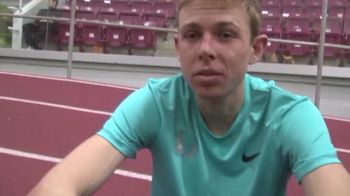 Galen Rupp after breaking 2 mile AR