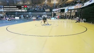 285 lbs Champ. Round 1 - Brandon Schoenecke, Carl Albert State vs Marcus Rodriguez, Fort Hays Tech Northwest