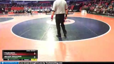 1A 138 lbs Cons. Round 1 - Tyler Roth, El Paso (E.P.-Gridley) vs Bryson Spaulding, Elmhurst (IC Catholic)