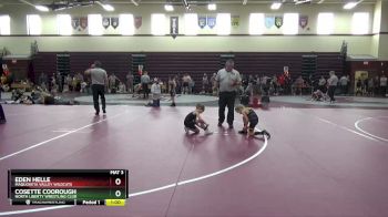 SPW-1 lbs Round 5 - Cosette Coorough, North Liberty Wrestling Club vs Eden Helle, Maquoketa Valley WildCats