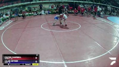 81 lbs Placement Matches (8 Team) - Colter Campbell, Alaska 1 vs Caleb Heyder, Utah