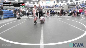 90 lbs Final - Kaiden Knapski, Kingfisher YellowJackets vs Easton Boatman, Grover Rains Wrestling Club