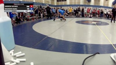 16U Boys FS - 144 lbs Semis - Andrew Haynes, Terre Haute Northside Wrestling Club vs Branson Hazel, Contenders Wrestling Academy