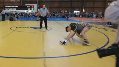140 lbs Semifinal - Evan Kowalsky, Mt Ararat Hs vs Trey Lechase, Fairport