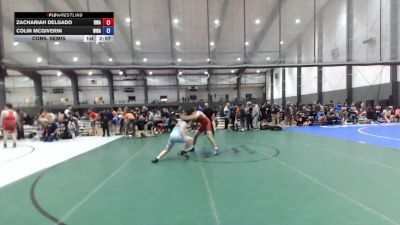 Junior FS - 157 lbs Cons. Semis - Zachariah Delgado, Riverhawk Wrestling Academy vs Colin Mcgiverin, Whatcom Wrestling Academy