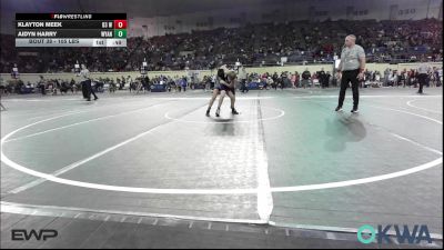 105 lbs Consi Of 16 #2 - Klayton Meek, D3 Wrestling Cluib vs Aidyn Harry, Wyandotte Youth Wrestling