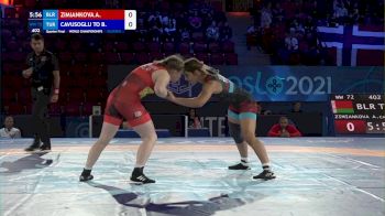 72 kg 1/4 Final - Anastasiya Zimiankova, Belarus vs Buse Cavusoglu Tosun, Turkey