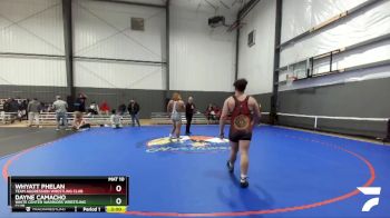 195 lbs 2nd Place Match - Whyatt Phelan, Team Aggression Wrestling Club vs Dayne Camacho, White Center Warriors Wrestling Club