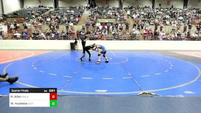 73 lbs Quarterfinal - Nathaniel Allen, Walnut Grove Wrestling Club vs Will Huckeba, South Forsyth WAR Wrestling Club