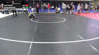 93 lbs Semifinal - Jake Loiseau, Gloucester Twp vs Caleb Eberstein, Hampton