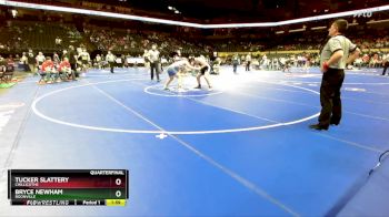 190 Class 2 lbs Quarterfinal - Bryce Newham, Boonville vs Tucker Slattery, Chillicothe