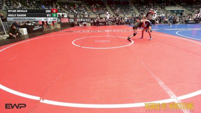 102 lbs Quarterfinal - Rylee Beville, Cocoa Beach Wrestling Club vs Holly Eason, WTC