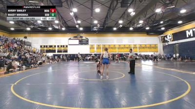 130 lbs Round Of 16 - Avery Smiley, Mohawk vs Maizy Mikeska, Derry Area