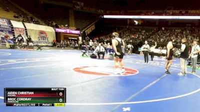 285 Class 1 lbs Champ. Round 1 - Aiden Christian, Holden vs Broc Cordray, Marceline