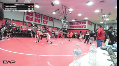 98 lbs 3rd Place - Cash Howard, Coweta vs Cade Flanagin, Skiatook HS