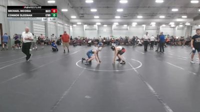 98 lbs Round 4 (10 Team) - Michael Nicosia, Mat Assassins Black vs Connor Sleeman, CHWHALE Blue