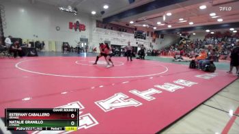 190 lbs Champ. Round 2 - Estefany Caballero, Orange vs Natalie Granillo, Cypress