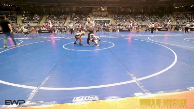 61 lbs Consi Of 16 #1 - Colten Lugo, Liberty Warriors Wrestling Club vs Reign Amina, Flow Academy Honolulu, HI