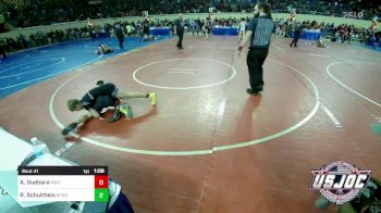 96 lbs Round Of 16 - Antonio Guebara, Maize Kids Wrestling Club vs Rawlie Schultheis, Scrap Yard Training