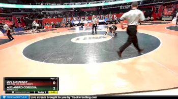 3A 113 lbs Cons. Round 1 - Alejandro Cordova, Round Lake vs Zev Koransky, Oak Park (O.P.-River Forest)