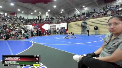 62 lbs Cons. Round 2 - Duke Burks, Carmel USA Wrestling vs Makari Cherry, Prodigy Wrestling Club