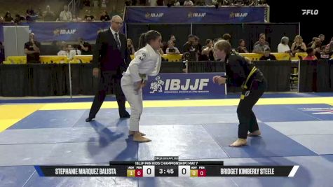 Bridget Kimberly Steele vs Stephanie Marquez Balista 2026 Pan Kids Jiu-Jitsu IBJJF Championship