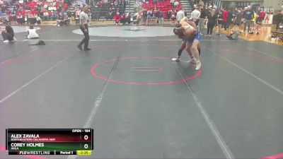 184 lbs Champ. Round 2 - Corey Holmes, Avila vs Alex Zavala, Northeastern Oklahoma A&M